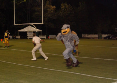 mascot on field